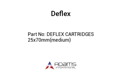 DEFLEX CARTRIDGES 25x70mm(medium) 