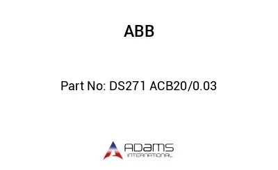 DS271 ACB20/0.03