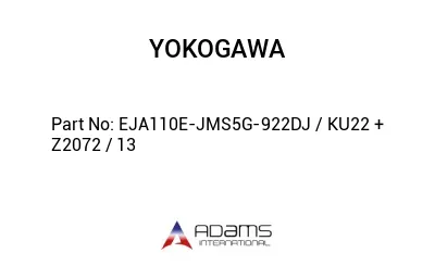 EJA110E-JMS5G-922DJ / KU22 + Z2072 / 13