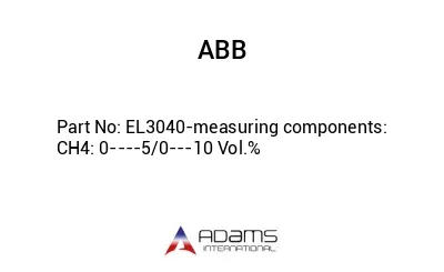 EL3040-measuring components: CH4: 0----5/0---10 Vol.%