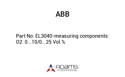 EL3040-measuring components: O2: 0...10/0...25 Vol.%