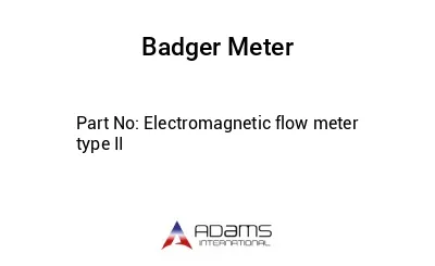 Electromagnetic flow meter type II