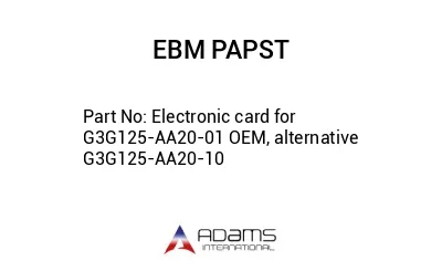 Electronic card for G3G125-AA20-01 OEM, alternative G3G125-AA20-10