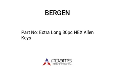 Extra Long 30pc HEX Allen Keys