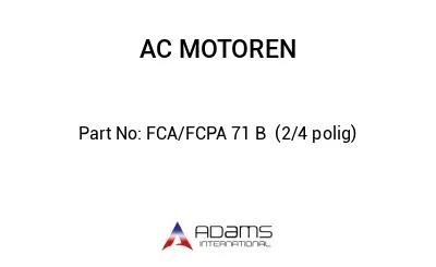 FCA/FCPA 71 B  (2/4 polig)