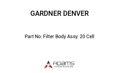 Filter Body Assy. 20 Cell