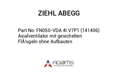 FN050-VDA.4I.V7P1 (141406) Axialventilator mit gesichelten FlÃ¼geln ohne Aufbauten