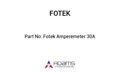 Fotek Amperemeter 30A