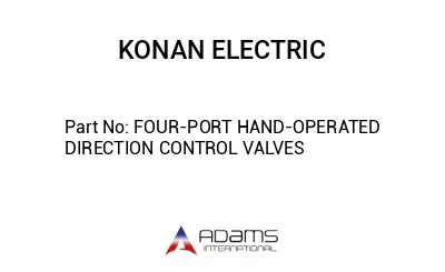 FOUR-PORT HAND-OPERATED DIRECTION CONTROL VALVES