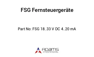 FSG 18..33 V DC 4..20 mA