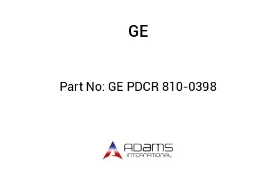 GE PDCR 810-0398