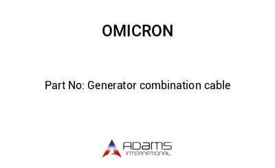 Generator combination cable