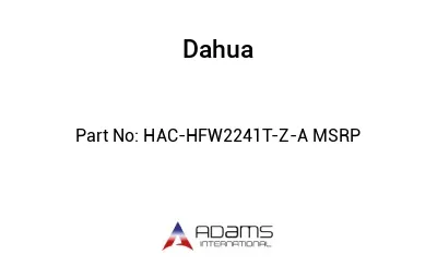 HAC-HFW2241T-Z-A MSRP