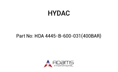 HDA 4445-B-600-031(400BAR)