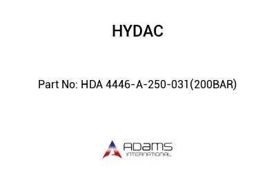 HDA 4446-A-250-031(200BAR)