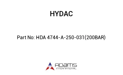 HDA 4744-A-250-031(200BAR)