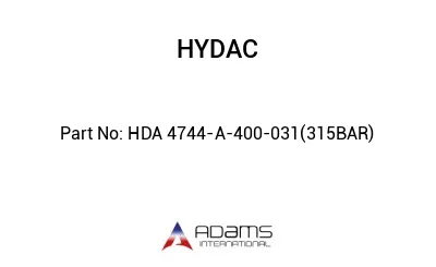 HDA 4744-A-400-031(315BAR)