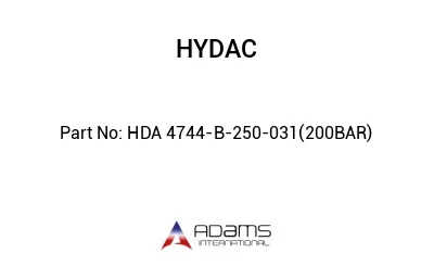 HDA 4744-B-250-031(200BAR)
