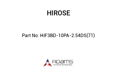 HIF3BD-10PA-2.54DS(71)