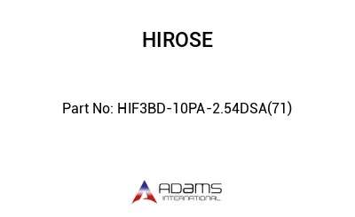 HIF3BD-10PA-2.54DSA(71)