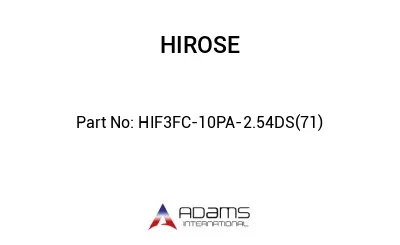 HIF3FC-10PA-2.54DS(71)