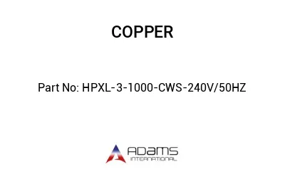 HPXL-3-1000-CWS-240V/50HZ