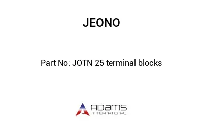 JOTN 25 terminal blocks