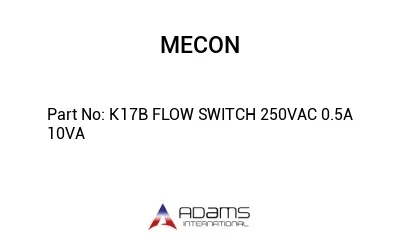 K17B FLOW SWITCH 250VAC 0.5A 10VA