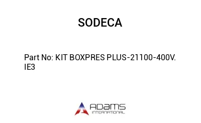KIT BOXPRES PLUS-21100-400V. IE3