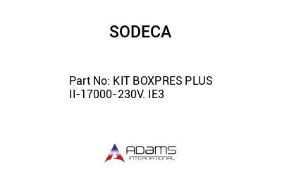 KIT BOXPRES PLUS II-17000-230V. IE3