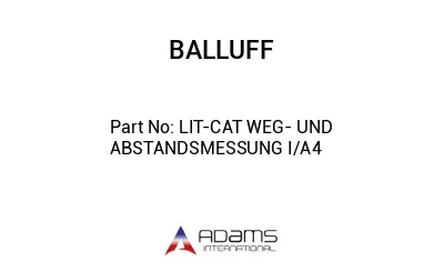 LIT-CAT WEG- UND ABSTANDSMESSUNG I/A4									