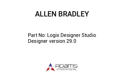 Logix Designer Studio Designer version 29.0