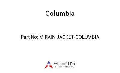 M RAIN JACKET-COLUMBIA