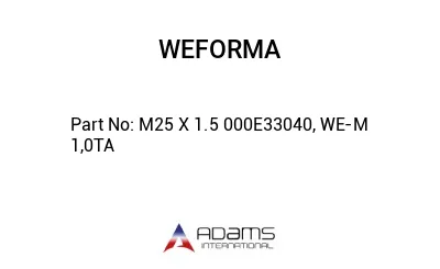 M25 X 1.5 000E33040, WE-M 1,0TA