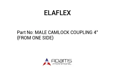 MALE CAMLOCK COUPLING 4" (FROM ONE SIDE)