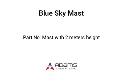 Mast with 2 meters height