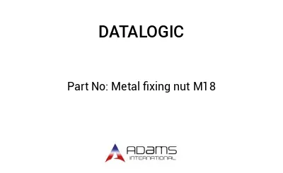 Metal fixing nut M18