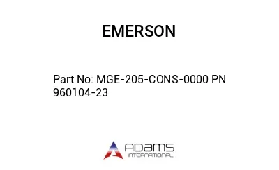 MGE-205-CONS-0000 PN 960104-23