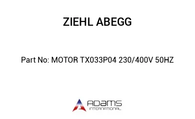 MOTOR TX033P04 230/400V 50HZ