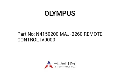 N4150200 MAJ-2260 REMOTE CONTROL IV9000