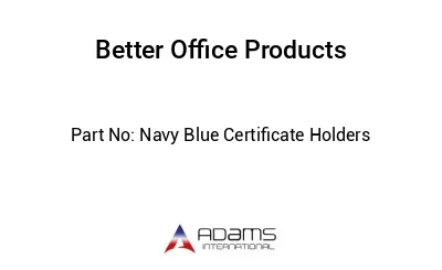 Navy Blue Certificate Holders