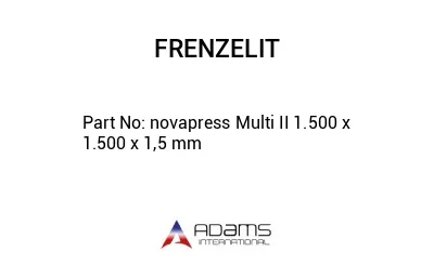 novapress Multi II 1.500 x 1.500 x 1,5 mm