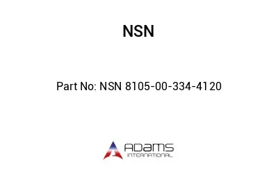 NSN 8105-00-334-4120