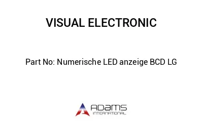 Numerische LED anzeige BCD LG