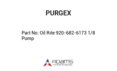 Oil Rite 920-682-6173 1/8 Pump