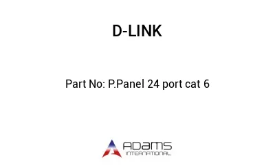 P.Panel 24 port cat 6