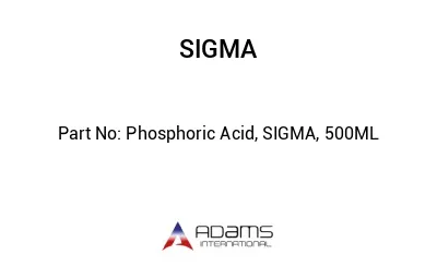 Phosphoric Acid, SIGMA, 500ML