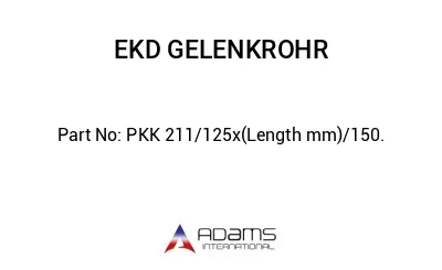 PKK 211/125x(Length mm)/150.