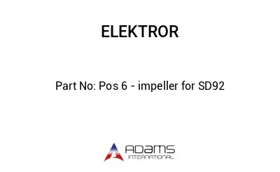 Pos 6 - impeller for SD92