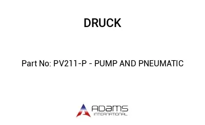 PV211-P - PUMP AND PNEUMATIC